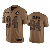 Men's New Orleans Saints #94 Cameron Jordan 2023 Brown Salute To Service Limited Football Stitched Jersey Dyin,baseball caps,new era cap wholesale,wholesale hats